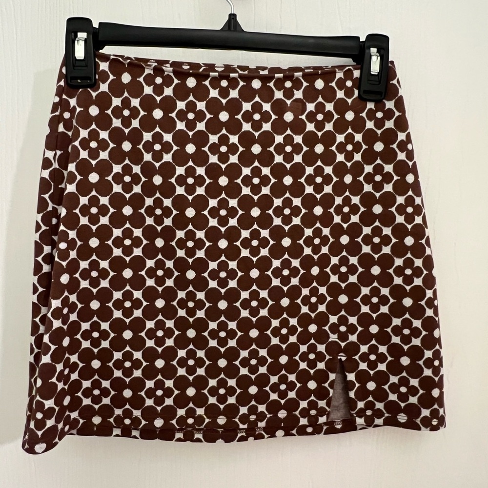 Hollister Brown Patterned Women's Skirt